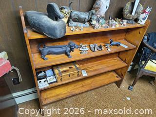 MaxSold Auction: Solid Wood Brown Bookshelf, 4 Shelves B - Kingston (Massachusetts, USA) PARTNER MANAGED Estate Sale Online Auction - Grove Street