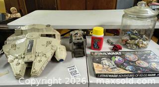 MaxSold Auction: Star Wars 1980s Mixed Lot: Millennium Falcon Playset, Figures, Comics A - Kingston (Massachusetts, USA) PARTNER MANAGED Estate Sale Online Auction - Grove Street