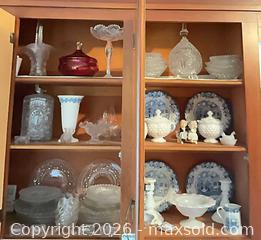 MaxSold Auction: Vintage Assorted Decorative Plates, Bowls & Pressed Glass Lot B - Kingston (Massachusetts, USA) PARTNER MANAGED Estate Sale Online Auction - Grove Street