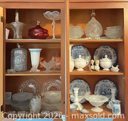 MaxSold Auction: Vintage Assorted Decorative Plates, Bowls & Pressed Glass Lot B - Kingston (Massachusetts, USA) PARTNER MANAGED Estate Sale Online Auction - Grove Street