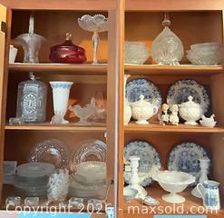 MaxSold Auction: Vintage Assorted Decorative Plates, Bowls & Pressed Glass Lot B - Kingston (Massachusetts, USA) PARTNER MANAGED Estate Sale Online Auction - Grove Street