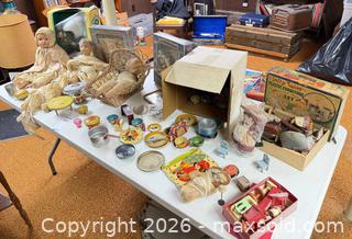 MaxSold Auction: Vintage Dolls, Boxed Display Dolls, Doll Furniture & Tin Toy Dishes B - Kingston (Massachusetts, USA) PARTNER MANAGED Estate Sale Online Auction - Grove Street