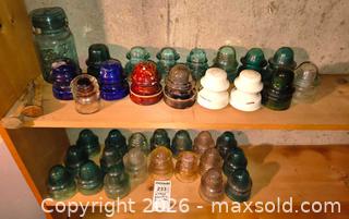 MaxSold Auction: Vintage Glass Electrical Insulators, Assorted Colors B - Kingston (Massachusetts, USA) PARTNER MANAGED Estate Sale Online Auction - Grove Street
