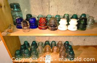 MaxSold Auction: Vintage Glass Electrical Insulators, Assorted Colors B - Kingston (Massachusetts, USA) PARTNER MANAGED Estate Sale Online Auction - Grove Street