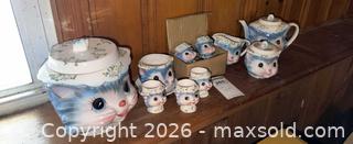 MaxSold Auction: Vintage Lefton "Miss Priss" Porcelain Cat Face Pattern Assorted Tea & Tableware B - Kingston (Massachusetts, USA) PARTNER MANAGED Estate Sale Online Auction - Grove Street