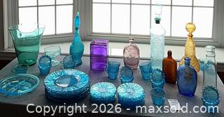 MaxSold Auction: Vintage Mixed-Color Glassware Collection B - Kingston (Massachusetts, USA) PARTNER MANAGED Estate Sale Online Auction - Grove Street