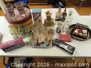 MaxSold Auction: Vintage Mixed Advertising & Bar Collectibles Lot A - Kingston (Massachusetts, USA) PARTNER MANAGED Estate Sale Online Auction - Grove Street
