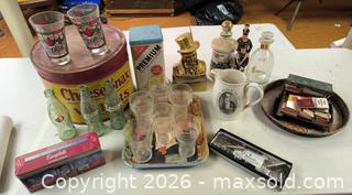 MaxSold Auction: Vintage Mixed Advertising & Bar Collectibles Lot A - Kingston (Massachusetts, USA) PARTNER MANAGED Estate Sale Online Auction - Grove Street