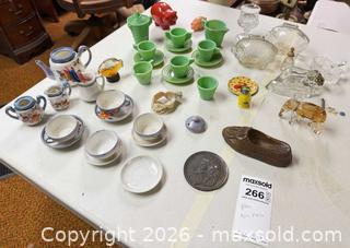 MaxSold Auction: Vintage Mixed Lot: Small Tea Sets, Glass Figurines & Souvenirs A - Kingston (Massachusetts, USA) PARTNER MANAGED Estate Sale Online Auction - Grove Street
