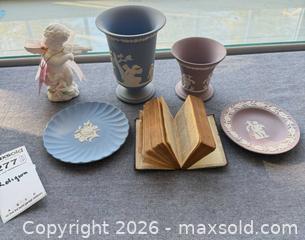 MaxSold Auction: Wedgwood Lot: Vase, Plate, Figurine, Book A - Kingston (Massachusetts, USA) PARTNER MANAGED Estate Sale Online Auction - Grove Street