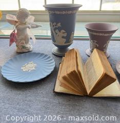MaxSold Auction: Wedgwood Lot: Vase, Plate, Figurine, Book A - Kingston (Massachusetts, USA) PARTNER MANAGED Estate Sale Online Auction - Grove Street