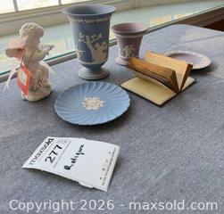 MaxSold Auction: Wedgwood Lot: Vase, Plate, Figurine, Book A - Kingston (Massachusetts, USA) PARTNER MANAGED Estate Sale Online Auction - Grove Street