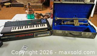MaxSold Auction: Yamaha Trumpet and Electronic Keyboard Lot A - Kingston (Massachusetts, USA) PARTNER MANAGED Estate Sale Online Auction - Grove Street