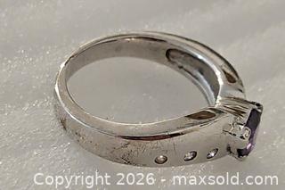 MaxSold Auction: Steriling Silver Ring With Stones - Riverview (Florida, USA) SELLER MANAGED Downsizing Online Auction - Holly Heath Drive