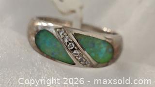 MaxSold Auction: Sterling Sliver Ring With Stones - Riverview (Florida, USA) SELLER MANAGED Downsizing Online Auction - Holly Heath Drive