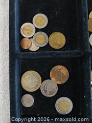 MaxSold Auction: Assortment of World Coins & Tokens: Mexican Bimetallic Currency, Danish 5 Øre, & Vintage Amusement Tokens - Sun City (Arizona, USA) SELLER MANAGED Reseller Online Auction - West Forrester Drive