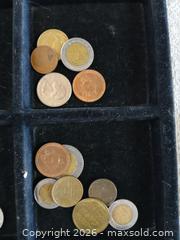 MaxSold Auction: Assortment of World Coins & Tokens: Mexican Bimetallic Currency, Danish 5 Øre, & Vintage Amusement Tokens - Sun City (Arizona, USA) SELLER MANAGED Reseller Online Auction - West Forrester Drive