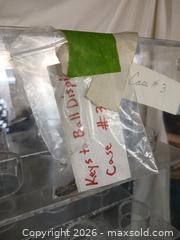 MaxSold Auction: Large Acrylic Wall-Mount Baseball Display Case with key  - Sun City (Arizona, USA) SELLER MANAGED Reseller Online Auction - West Forrester Drive