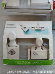 MaxSold Auction: Martha Stewart "Punch Around the Page" Sets - Laurel Leaf, Double Loops, Poinsettia - Sun City (Arizona, USA) SELLER MANAGED Reseller Online Auction - West Forrester Drive