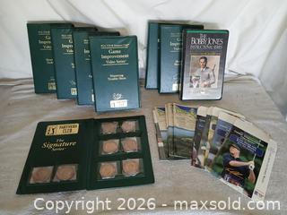 MaxSold Auction: PGA TOUR Partners Club "The Signature Series" – 8-Coin Medallion Set & 6-VHS Game Improvement Video Library - Sun City (Arizona, USA) SELLER MANAGED Reseller Online Auction - West Forrester Drive