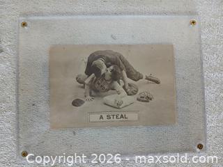 MaxSold Auction: Rare 1910 "A Steal" Baseball Romance Postcard - Sun City (Arizona, USA) SELLER MANAGED Reseller Online Auction - West Forrester Drive