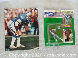 MaxSold Auction: Rare Barry Sanders Autographed Photo & 1993 Starting Lineup Bundle - Sun City (Arizona, USA) SELLER MANAGED Reseller Online Auction - West Forrester Drive