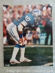 MaxSold Auction: Rare Barry Sanders Autographed Photo & 1993 Starting Lineup Bundle - Sun City (Arizona, USA) SELLER MANAGED Reseller Online Auction - West Forrester Drive