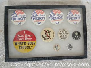 MaxSold Auction: Vintage 20th-Century Political & Novelty Pinback Collection - Sun City (Arizona, USA) SELLER MANAGED Reseller Online Auction - West Forrester Drive