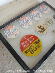 MaxSold Auction: Vintage 20th-Century Political & Novelty Pinback Collection - Sun City (Arizona, USA) SELLER MANAGED Reseller Online Auction - West Forrester Drive