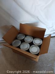 MaxSold Auction: Vintage Del Monte Promotional Tin Can Banks – Set of 6 - Sun City (Arizona, USA) SELLER MANAGED Reseller Online Auction - West Forrester Drive