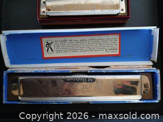 MaxSold Auction: Vintage M. Hohner Harmonica Set | Marine Band 1896 & Large Full Concert Model | Made in Germany.  - Sun City (Arizona, USA) SELLER MANAGED Reseller Online Auction - West Forrester Drive