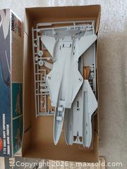 MaxSold Auction: Vintage Monogram/Mattel 1/72 F-14A Tomcat Model Kit - Open Box/Unstarted - Sun City (Arizona, USA) SELLER MANAGED Reseller Online Auction - West Forrester Drive