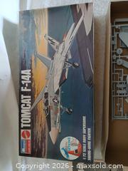 MaxSold Auction: Vintage Monogram/Mattel 1/72 F-14A Tomcat Model Kit - Open Box/Unstarted - Sun City (Arizona, USA) SELLER MANAGED Reseller Online Auction - West Forrester Drive