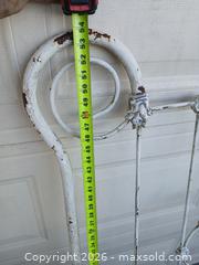 MaxSold Auction: Vintage Victorian-Style Wrought Iron Headboard & Footboard Set - Sun City (Arizona, USA) SELLER MANAGED Reseller Online Auction - West Forrester Drive