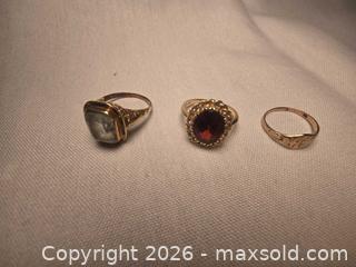 MaxSold Auction: 3 Womans Gold Rings - Metro Vancouver A (British Columbia, Canada) PARTNER MANAGED Estate Sale Online Auction - Allison Road