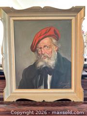MaxSold Auction: Framed Oil on Linen Portrait of Older Man, Signed (Lower Right) - Metro Vancouver A (British Columbia, Canada) PARTNER MANAGED Estate Sale Online Auction - Allison Road