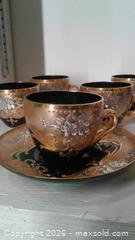 MaxSold Auction: Porcelain Tea/Coffee Set for 6, Blue & Green with Gilded Trim - Metro Vancouver A (British Columbia, Canada) PARTNER MANAGED Estate Sale Online Auction - Allison Road