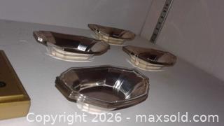MaxSold Auction: Sterling Silver Small Serving Dishes — Set of 4 - Metro Vancouver A (British Columbia, Canada) PARTNER MANAGED Estate Sale Online Auction - Allison Road
