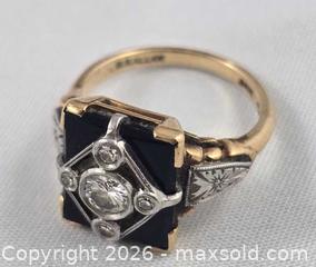 MaxSold Auction: Vintage Yellow Gold Ring, Pendant & chain & Earrings  - Metro Vancouver A (British Columbia, Canada) PARTNER MANAGED Estate Sale Online Auction - Allison Road