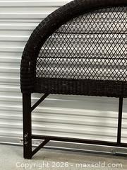 MaxSold Auction: Antique Brown Wicker / Rattan Full/Queen Headboard w/ Rails  - Cumming (Georgia, USA) SELLER MANAGED Estate Sale Online Auction -  James Burgess Road (STORAGE)
