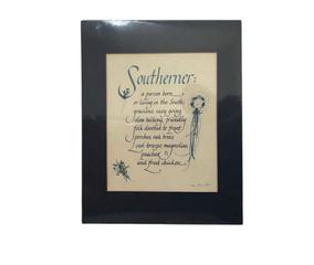 MaxSold Auction: Sealed Vintage Laura Leiden Southerner Calligraphy Print - Cumming (Georgia, USA) SELLER MANAGED Estate Sale Online Auction -  James Burgess Road (STORAGE)