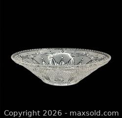 MaxSold Auction: Vintage Federal Glass Heritage Pattern  8” Clear Fruit Bowl - Cumming (Georgia, USA) SELLER MANAGED Estate Sale Online Auction -  James Burgess Road (STORAGE)