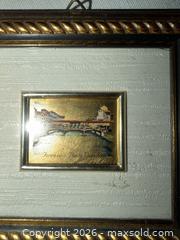 MaxSold Auction: FIRENZE - PONTE VECCHIO 23K Gold Leaf Italian Framed Mini Art  - Warwick Township (Pennsylvania, USA) SELLER MANAGED Estate Sale Online Auction - Crocker Lane