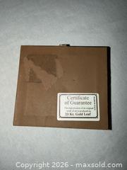 MaxSold Auction: FIRENZE - PONTE VECCHIO 23K Gold Leaf Italian Framed Mini Art  - Warwick Township (Pennsylvania, USA) SELLER MANAGED Estate Sale Online Auction - Crocker Lane