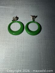 MaxSold Auction: FUN VINTAGE GREEN METAL DANGLE EARRINGS  - Warwick Township (Pennsylvania, USA) SELLER MANAGED Estate Sale Online Auction - Crocker Lane