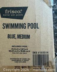 MaxSold Auction: NEW IN BOX Frisco MEDIUM Outdoor Dog BLUE Swimming Pool  - Warwick Township (Pennsylvania, USA) SELLER MANAGED Estate Sale Online Auction - Crocker Lane