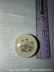 MaxSold Auction: VINTAGE CERAMIC AVON FLORAL ROUND PIN BROOCH  - Warwick Township (Pennsylvania, USA) SELLER MANAGED Estate Sale Online Auction - Crocker Lane