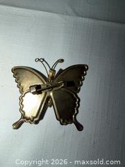 MaxSold Auction: VINTAGE GOLD TONE ENAMEL BUTTERFLY BROOCH &/ OR PENDANT FROM EARLY 1900’s - Warwick Township (Pennsylvania, USA) SELLER MANAGED Estate Sale Online Auction - Crocker Lane