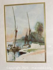 MaxSold Auction: 1989 Watercolor Sailboats by H. Hofer, Framed - Toronto (Ontario, Canada) SELLER MANAGED Downsizing Online Auction - Weston Road (CONDO)