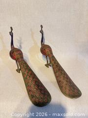 MaxSold Auction: Brass Peacock Figurine, 12 in, Gold with Red & Green - Toronto (Ontario, Canada) SELLER MANAGED Downsizing Online Auction - Weston Road (CONDO)